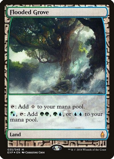 Flooded Grove Zendikar Expeditions Magic card