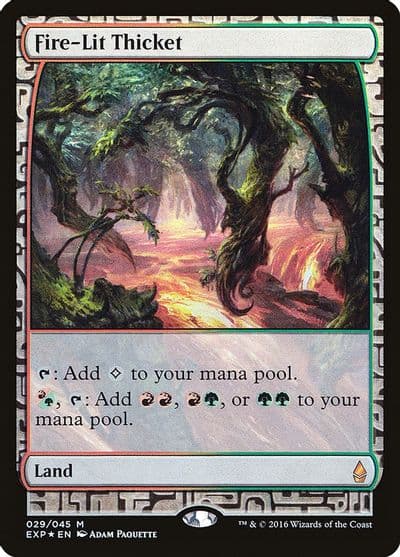 Fire Lit Thicket Zendikar Expeditions Magic card