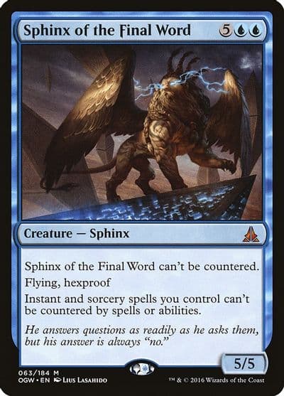 Sphinx of the Final Word Oath of the Gatewatch Magic card