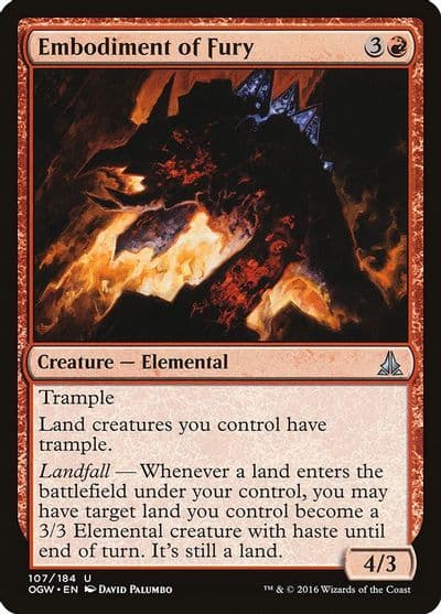 Embodiment of Fury Oath of the Gatewatch Magic card