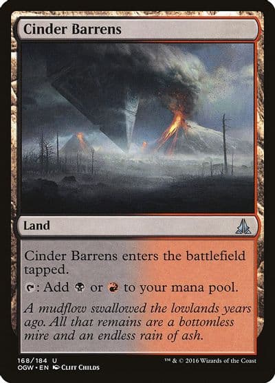 Cinder Barrens Oath of the Gatewatch Magic card