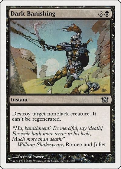 Dark Banishing 8th Edition Magic card