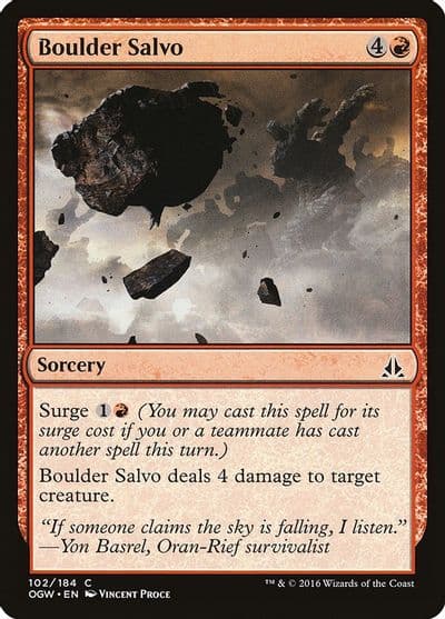Boulder Salvo Oath of the Gatewatch Magic card