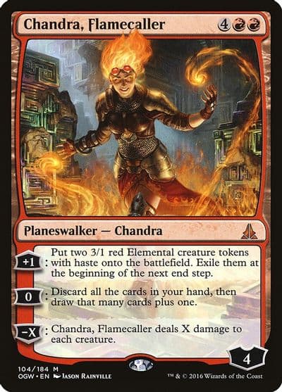 Chandra Flamecaller Oath of the Gatewatch Magic card