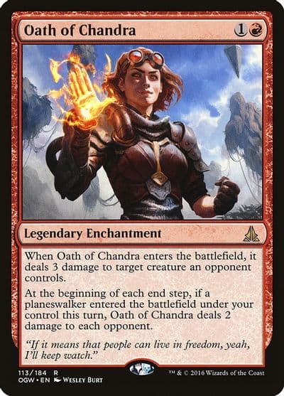 Oath of Chandra Oath of the Gatewatch Magic card