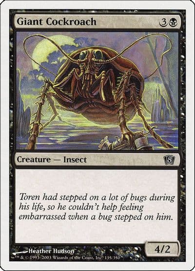 Giant Cockroach 8th Edition Magic card