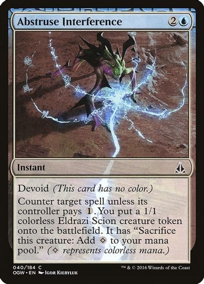 Abstruse Interference Oath of the Gatewatch Magic card