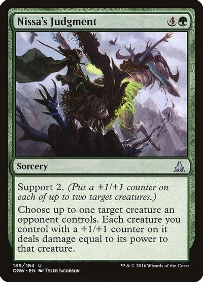 Nissas Judgment Oath of the Gatewatch Magic card