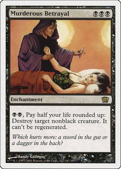 Murderous Betrayal 8th Edition Magic card