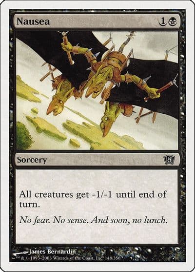 Nausea 8th Edition Magic card