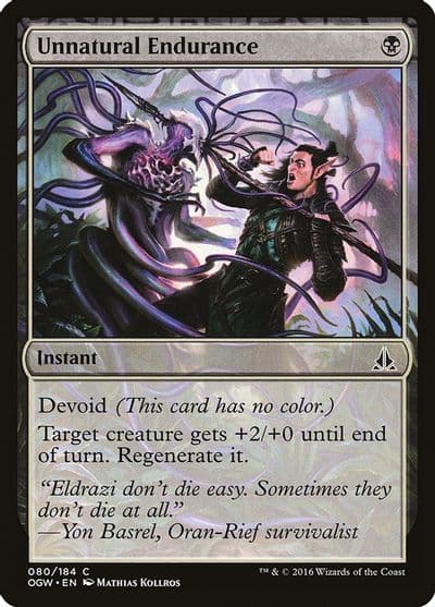 Unnatural Endurance Oath of the Gatewatch Magic card