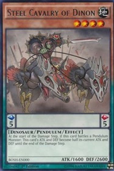 Steel Cavalry of Dinon Breakers of Shadow Yu-Gi-Oh! card