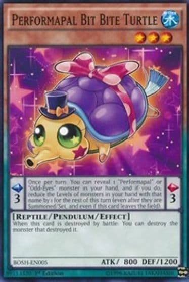 Performapal Bit Bite Turtle Breakers of Shadow Yu-Gi-Oh! card