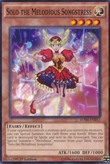 Solo the Melodious Songstress Breakers of Shadow Yu-Gi-Oh! card