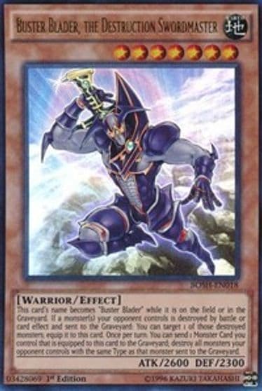 Buster Blader the Destruction Swordmaster Breakers of Shadow Yu-Gi-Oh! card