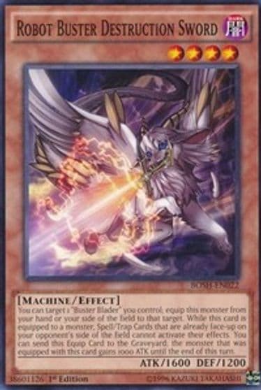 Robot Buster Destruction Sword Breakers of Shadow Yu-Gi-Oh! card