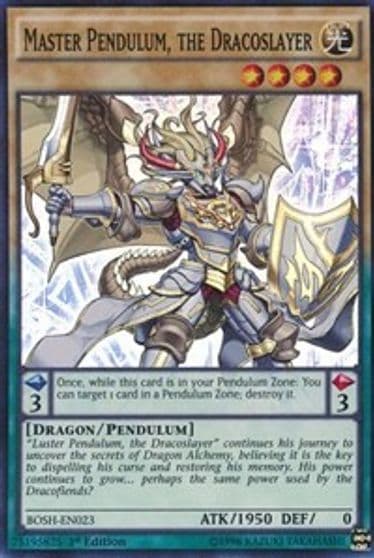 Master Pendulum the Dracoslayer Breakers of Shadow Yu-Gi-Oh! card