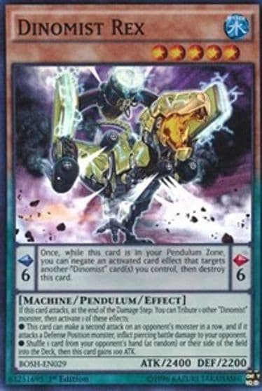 Dinomist Rex Breakers of Shadow Yu-Gi-Oh! card
