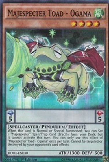 Majespecter Toad Ogama Breakers of Shadow Yu-Gi-Oh! card