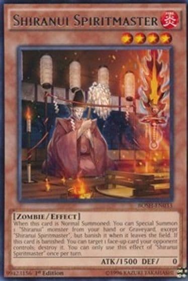 Shiranui Spiritmaster Breakers of Shadow Yu-Gi-Oh! card