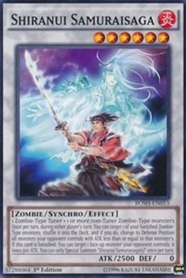 Shiranui Samuraisaga Breakers of Shadow Yu-Gi-Oh! card