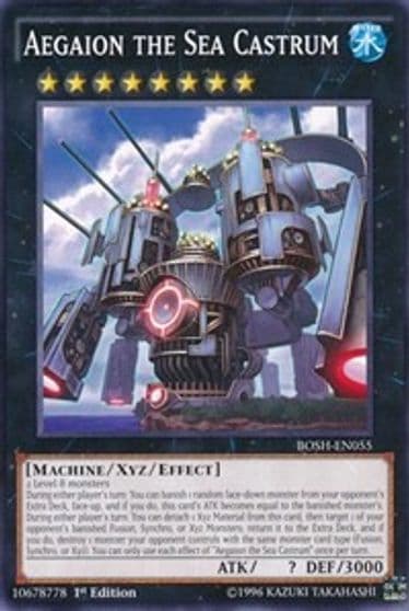 Aegaion the Sea Castrum Breakers of Shadow Yu-Gi-Oh! card
