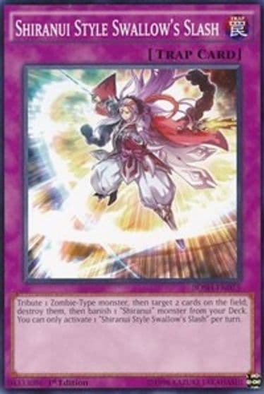 Shiranui Style Swallows Slash Breakers of Shadow Yu-Gi-Oh! card