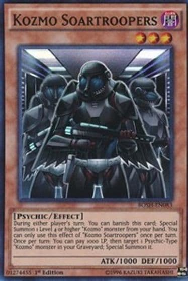 Kozmo Soartroopers Breakers of Shadow Yu-Gi-Oh! card