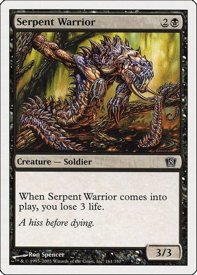 Serpent Warrior 8th Edition Magic card
