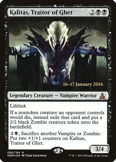 Kalitas Traitor of Ghet Prerelease Cards Magic card