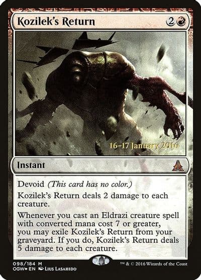 Kozileks Return Prerelease Cards Magic card