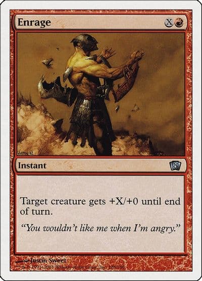 Enrage 8th Edition Magic card