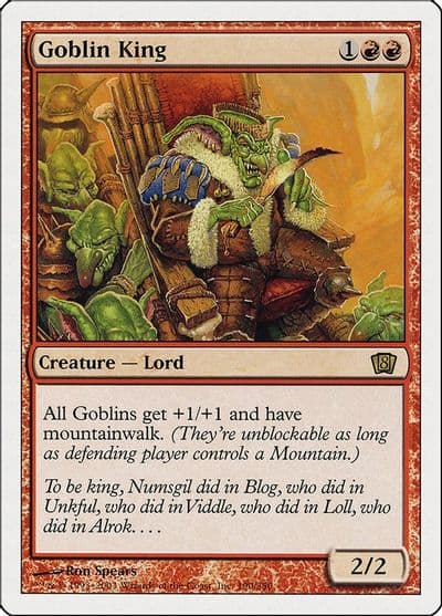 Goblin King 8th Edition Magic card