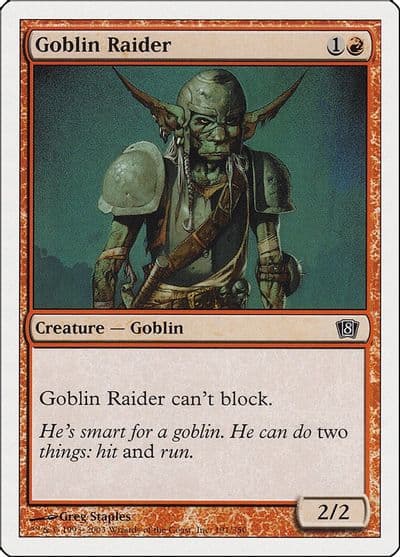 Goblin Raider 8th Edition Magic card