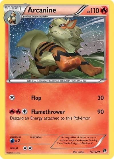 Arcanine XY - BREAKpoint Pokemon card