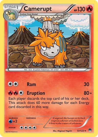 Camerupt XY - BREAKpoint Pokemon card