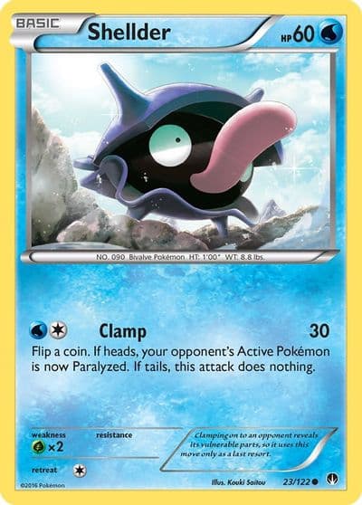 Shellder (23) XY - BREAKpoint Pokemon card