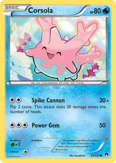 Corsola XY - BREAKpoint Pokemon card