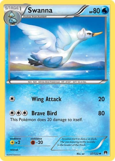 Swanna XY - BREAKpoint Pokemon card