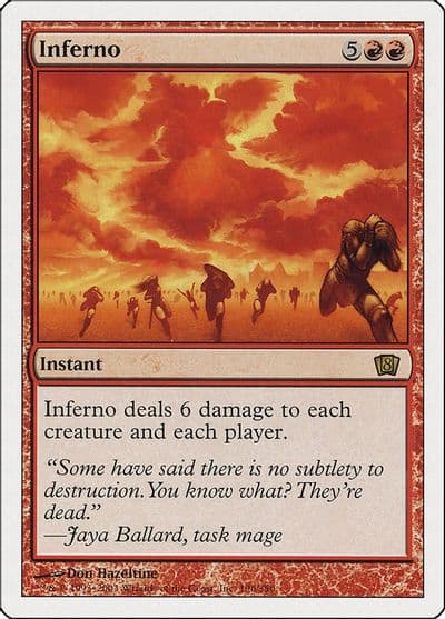 Inferno 8th Edition Magic card