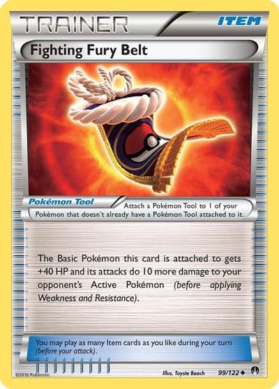 Fighting Fury Belt XY - BREAKpoint Pokemon card