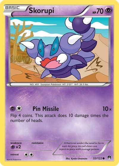 Skorupi XY - BREAKpoint Pokemon card