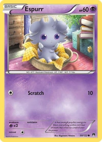 Espurr XY - BREAKpoint Pokemon card