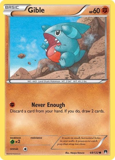 Gible XY - BREAKpoint Pokemon card
