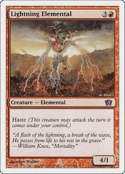 Lightning Elemental 8th Edition Magic card
