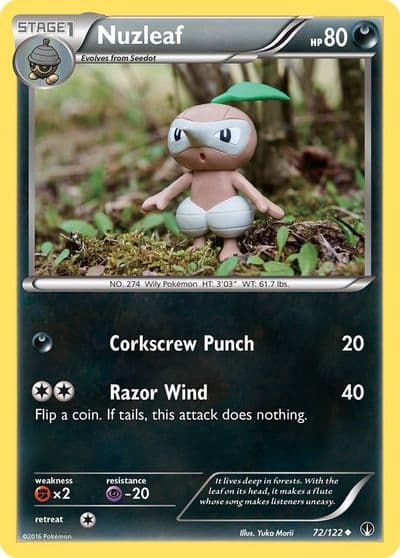 Nuzleaf XY - BREAKpoint Pokemon card