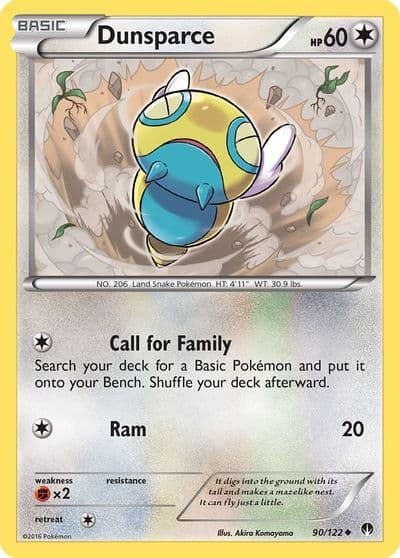 Dunsparce XY - BREAKpoint Pokemon card