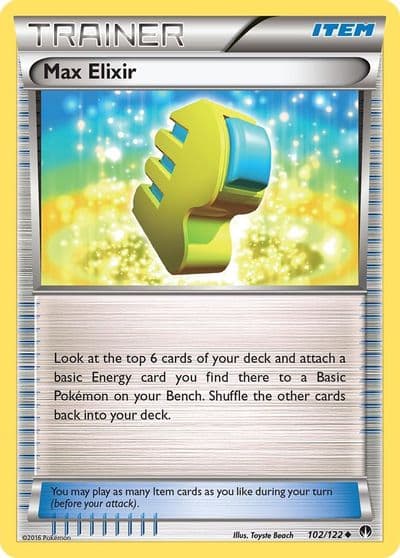 Max Elixir XY - BREAKpoint Pokemon card