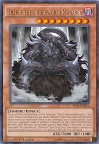 Erebus the Underworld Monarch Structure Deck: Emperor of Darkness Yu-Gi-Oh! card