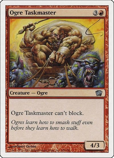 Ogre Taskmaster 8th Edition Magic card